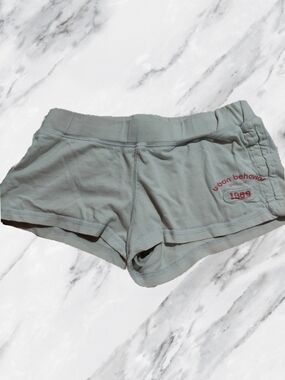 Y2K Urban Behavior Booty Shorts with Pink Logo